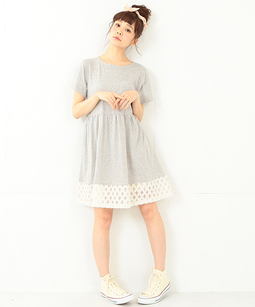 CAROLINA GLASER（カロリナ グレイサー）の「CAROLINA GLASER / カット ポケットワンピース（ワンピース・レディース・グレー・ONE SIZE）」の5枚目の写真