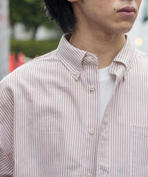 GLOSTER | 【GLOSTER/グロスター】オックスオーバーシャツ ボタンダウンストライプシャツ(シャツ/ブラウス)