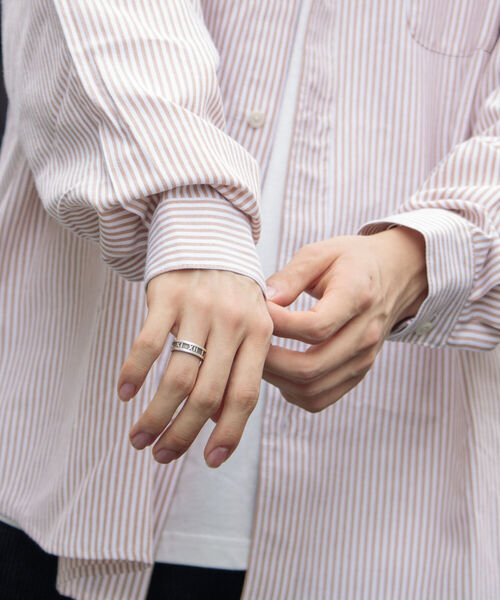 GLOSTER(グロスター)の「【GLOSTER/グロスター】オックスオーバーシャツ ボタンダウンストライプシャツ(シャツ/ブラウス・メンズ・グレー系その他/ベージュ系その他/グリーン系その他/ブルー系その他・S/M/L)」の16枚目の写真