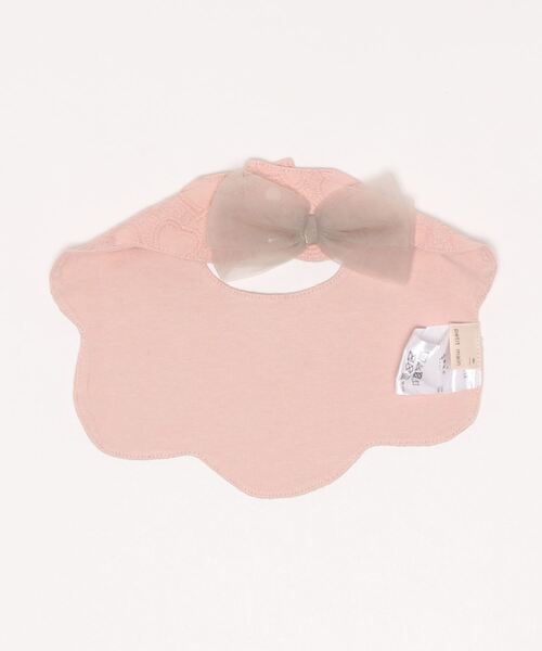 petit main(プティマイン)の「スカラップスタイ(スタイ/よだれかけ・キッズ・ライトピンク/オフホワイト/ネイビー・FREE)」の15枚目の写真