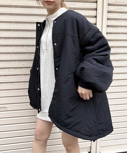 one way（ワンウェイ）の「マルチウェイ/スヌード付き/フェイクダウンコート（ダウンジャケット/コート・レディース・ホワイト/ブラック・FREE）」の21枚目の写真