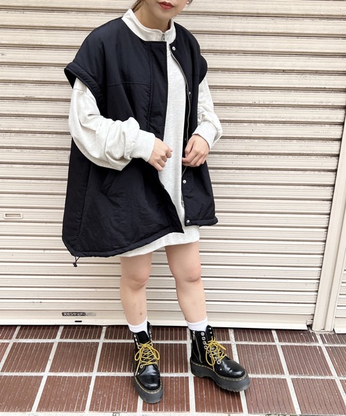 one way（ワンウェイ）の「マルチウェイ/スヌード付き/フェイクダウンコート（ダウンジャケット/コート・レディース・ホワイト/ブラック・FREE）」の19枚目の写真