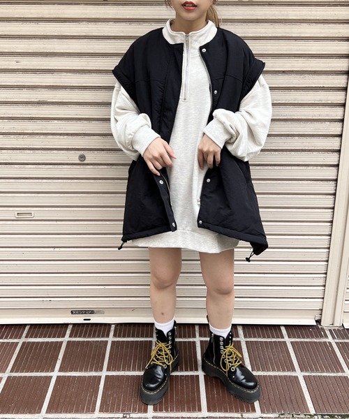 one way（ワンウェイ）の「マルチウェイ/スヌード付き/フェイクダウンコート（ダウンジャケット/コート・レディース・ホワイト/ブラック・FREE）」の14枚目の写真