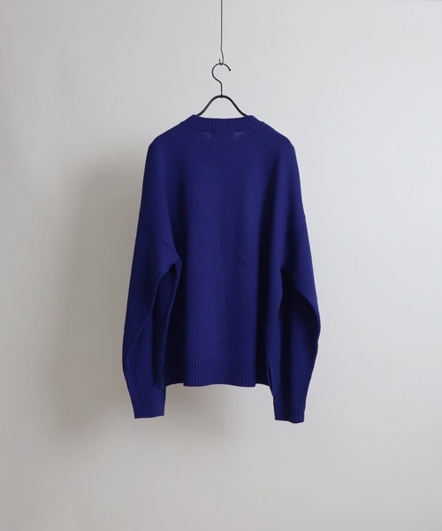 Confirm（コンファーム）の「ルーズシルエット クルーネック ナチュラルベーシックプルオーバーニット【Confirm】（ニット/セーター・メンズ・ブラック/ワイン/サックスブルー/ブルー系その他2/ブルー/ホワイト系その他2/ブラウン系その他2/イエロー系その他2/ホワイト/ホワイト系その他/ホワイト系その他3/ベージュ系その他2/オレンジ系その他2/グリーン/ミント/ブラック系その他2・M/L/S）」の21枚目の写真