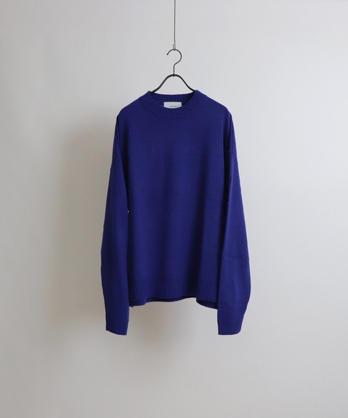 Confirm（コンファーム）の「ルーズシルエット クルーネック ナチュラルベーシックプルオーバーニット【Confirm】（ニット/セーター・メンズ・ブラック/ワイン/サックスブルー/ブルー系その他2/ブルー/ホワイト系その他2/ブラウン系その他2/イエロー系その他2/ホワイト/ホワイト系その他/ホワイト系その他3/ベージュ系その他2/オレンジ系その他2/グリーン/ミント/ブラック系その他2・M/L/S）」の20枚目の写真