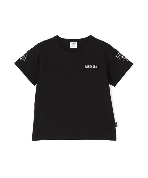 AVIREX(アヴィレックス)の「【KID'S/キッズ】S/S FATIGUE T-SHIRT / 半袖 ファティーグ Tシャツ / AVIREX / アヴィレックス(Tシャツ/カットソー・キッズ・オリーブ系/ネイビー/その他3/ブラック/ホワイト・S/L/M)」の9枚目の写真