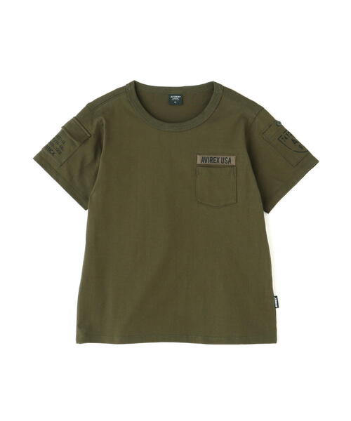 AVIREX(アヴィレックス)の「【KID'S/キッズ】S/S FATIGUE T-SHIRT / 半袖 ファティーグ Tシャツ / AVIREX / アヴィレックス(Tシャツ/カットソー・キッズ・オリーブ系/ネイビー/その他3/ブラック/ホワイト・S/L/M)」の16枚目の写真