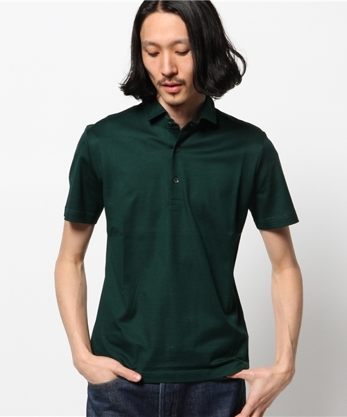 EDIFICE（エディフィス）の「◇CITA/チータ U14/42MOD-PIQUETポロシャツ（ポロシャツ・メンズ・グレー/ホワイト/グリーン/ネイビー/ダークブルー/レッド・46/44/48）」の4枚目の写真