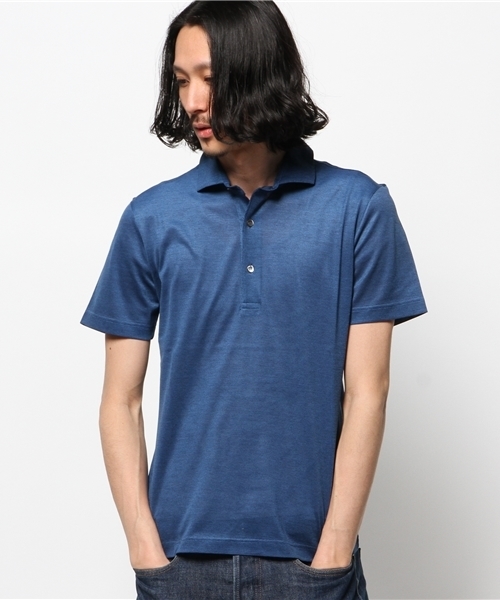 EDIFICE（エディフィス）の「◇CITA/チータ U14/42MOD-PIQUETポロシャツ（ポロシャツ・メンズ・グレー/ホワイト/グリーン/ネイビー/ダークブルー/レッド・46/44/48）」の14枚目の写真