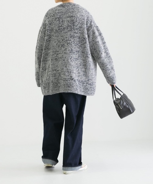 かぐれ（カグレ）の「アルパカウールカーディガン（カーディガン/ボレロ・レディース・グレー系その他/ネイビー・FREE）」の14枚目の写真