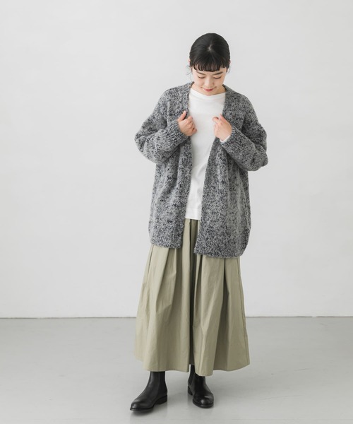 かぐれ（カグレ）の「アルパカウールカーディガン（カーディガン/ボレロ・レディース・グレー系その他/ネイビー・FREE）」の21枚目の写真