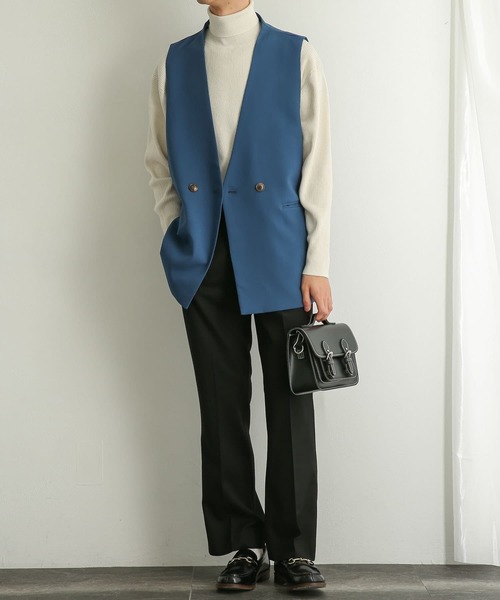 SENSE OF PLACE by URBAN RESEARCH（センスオブプレイスバイアーバンリサーチ）の「『イージーケア』リブハイネックセーター（ニット/セーター・メンズ・オリーブ/ブラック/アイボリー・MEDIUM/LARGE）」の7枚目の写真