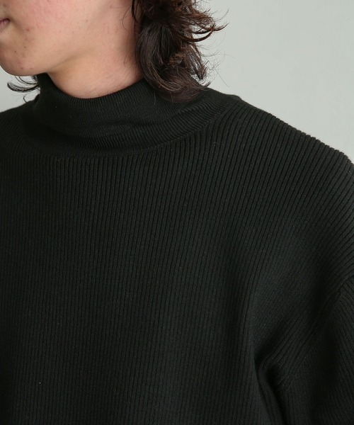 SENSE OF PLACE by URBAN RESEARCH（センスオブプレイスバイアーバンリサーチ）の「『イージーケア』リブハイネックセーター（ニット/セーター・メンズ・オリーブ/ブラック/アイボリー・MEDIUM/LARGE）」の8枚目の写真
