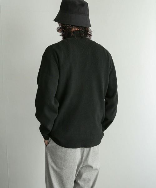 SENSE OF PLACE by URBAN RESEARCH（センスオブプレイスバイアーバンリサーチ）の「『イージーケア』リブハイネックセーター（ニット/セーター・メンズ・オリーブ/ブラック/アイボリー・MEDIUM/LARGE）」の12枚目の写真