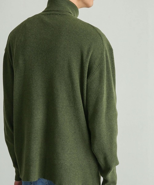 SENSE OF PLACE by URBAN RESEARCH（センスオブプレイスバイアーバンリサーチ）の「『イージーケア』リブハイネックセーター（ニット/セーター・メンズ・オリーブ/ブラック/アイボリー・MEDIUM/LARGE）」の16枚目の写真