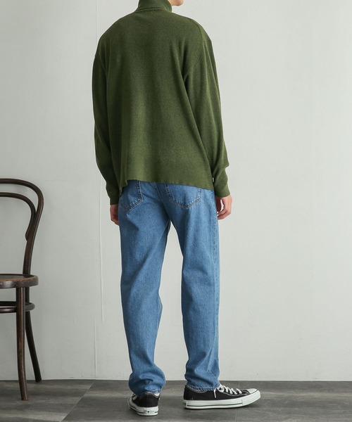 SENSE OF PLACE by URBAN RESEARCH（センスオブプレイスバイアーバンリサーチ）の「『イージーケア』リブハイネックセーター（ニット/セーター・メンズ・オリーブ/ブラック/アイボリー・MEDIUM/LARGE）」の22枚目の写真