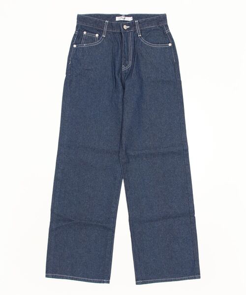 Flugge（フラッジー）の「white stitch wide denim/ホワイト
