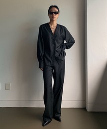 【DIDOT.】 SET UP サイドジッパーワイドスラックス