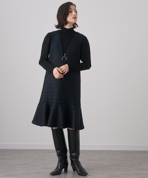 ANAYI（アナイ）の「ループチェックジャンパースカート（スカート