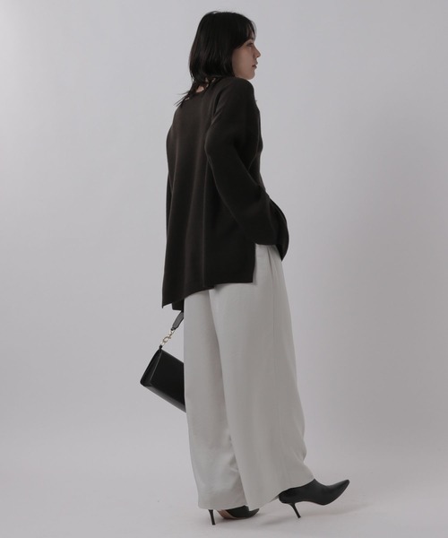 Chaos(カオス)の「Chaos(カオス)/【WEB先行予約】ハンロサテンパンツ(その他パンツ・レディース・アイボリー/グレイッシュブルー/ピンク系・36/38)」の5枚目の写真