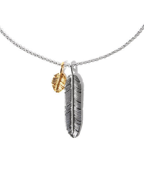 BEAMS（ビームス）の「BEAMS / フェザーネックレス（ネックレス・メンズ・シルバー・ONE SIZE）」の7枚目の写真