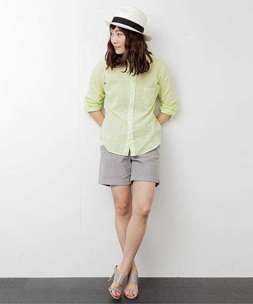 Demi-Luxe BEAMS（デミルクス ビームス）の「【GLOW7月号掲載】Demi-Luxe BEAMS / コーデュロイ ショートパンツ（その他パンツ・レディース・オフホワイト/グレー/ブルー・38/36）」の5枚目の写真