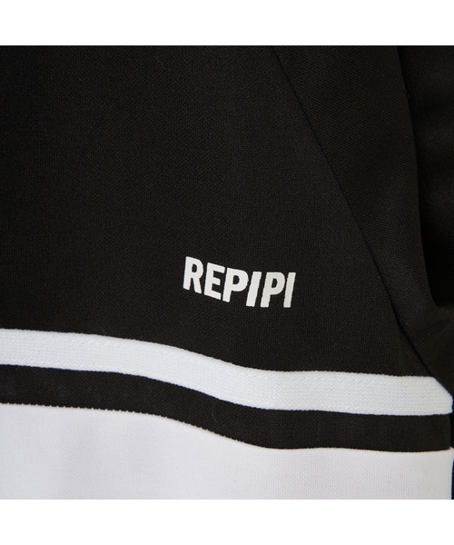 repipi armario(レピピ アルマリオ)の「repipi armario/レピピアルマリオ キッズ 切替 ライン ジップアップ ハイネック ジャージ スポーツウェア(ブルゾン・キッズ・ブラック/ミント/ピンク/サックスブルー・150cm/160cm/140cm/170cm)」の8枚目の写真