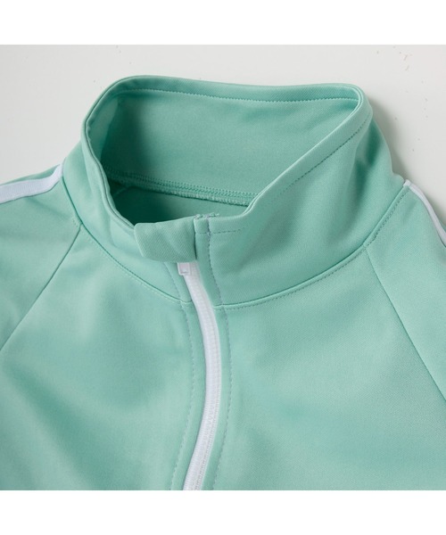 repipi armario(レピピ アルマリオ)の「repipi armario/レピピアルマリオ キッズ 切替 ライン ジップアップ ハイネック ジャージ スポーツウェア(ブルゾン・キッズ・ブラック/ミント/ピンク/サックスブルー・150cm/160cm/140cm/170cm)」の11枚目の写真