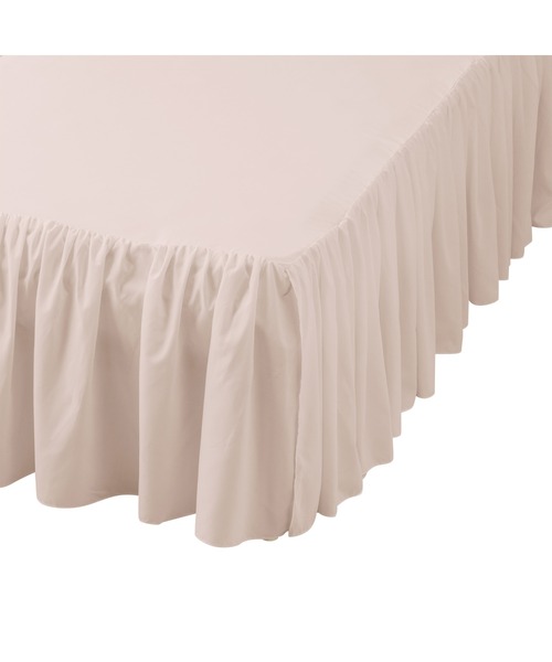 目隠しになるフリル付きシーツ ダブル ピンク（寝具）｜Francfranc（フランフラン）