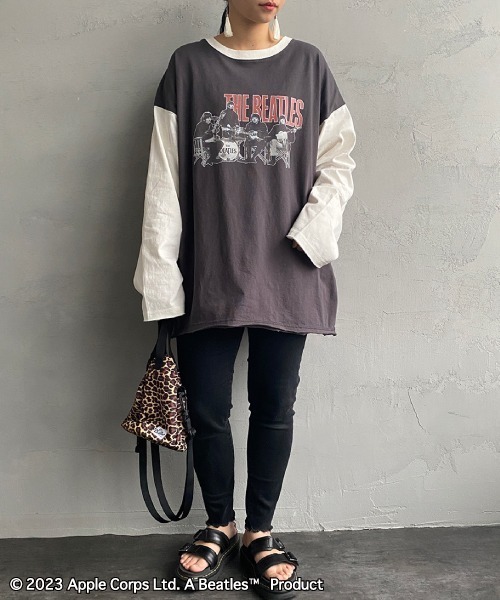 WEB限定】[THE BEATLES/ザ ビートルズ] 配色デザイン フォトプリント