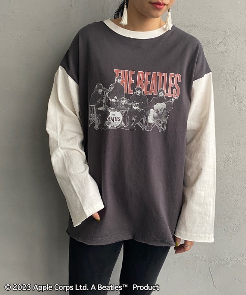 WEB限定】[THE BEATLES/ザ ビートルズ] 配色デザイン フォトプリント