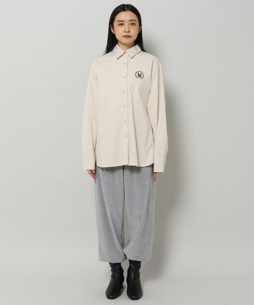 MAGPIEROBIN(マグパイロビン)の「MAGPIE ROBIN/ピーチロゴシャツ 2186347(シャツ/ブラウス・レディース・ネイビー/アイボリー・FREE)」の7枚目の写真