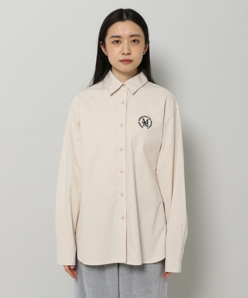 MAGPIEROBIN(マグパイロビン)の「MAGPIE ROBIN/ピーチロゴシャツ 2186347(シャツ/ブラウス・レディース・ネイビー/アイボリー・FREE)」の8枚目の写真