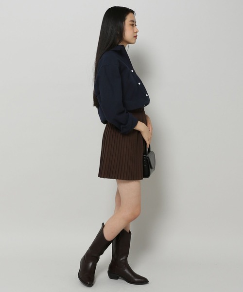 MAGPIEROBIN(マグパイロビン)の「MAGPIE ROBIN/ピーチロゴシャツ 2186347(シャツ/ブラウス・レディース・ネイビー/アイボリー・FREE)」の10枚目の写真