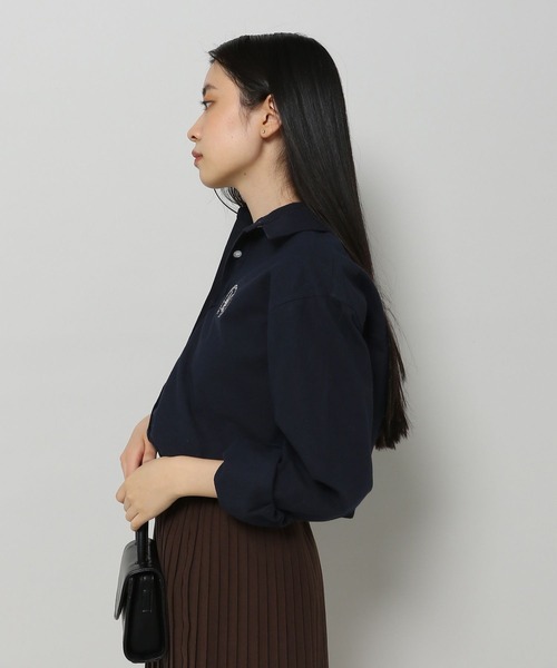 MAGPIEROBIN(マグパイロビン)の「MAGPIE ROBIN/ピーチロゴシャツ 2186347(シャツ/ブラウス・レディース・ネイビー/アイボリー・FREE)」の12枚目の写真