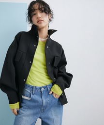 ADAM ET ROPE' | 【WEB限定】スムースニットブルゾン(ブルゾン)