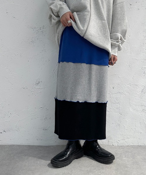 apres jour mignon(アプレジュールミニョン)の「切り替えメロースカート【ZOZOTOWN限定アイテム】(スカート・レディース・グリーン系その他/ブルー系その他/オレンジ系その他・X-LARGE/MEDIUM/SMALL)」の10枚目の写真