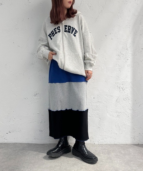 apres jour mignon(アプレジュールミニョン)の「切り替えメロースカート【ZOZOTOWN限定アイテム】(スカート・レディース・グリーン系その他/ブルー系その他/オレンジ系その他・X-LARGE/MEDIUM/SMALL)」の14枚目の写真