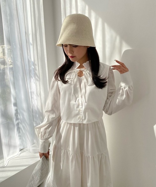 専用VincentMireille キャメルベストとサンダルワンピースセット LIMMSE（リムズ）の「【LIMMSE】マルチウェイベストセット