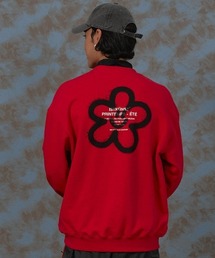 ISTKUNST | A'GEM/9 × .kom『ISTKUNST/イストクンスト』FLOWER&SMILEY SWEATSHIRTS/フラワースマイルスウェット(スウェット)