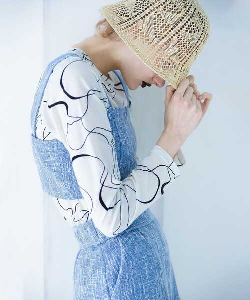 Ray BEAMS（レイビームス）の「Ray BEAMS / サマー ツイード ビスチェ（タンクトップ・レディース・ライトブルー/グリーン系その他3・0/1）」の8枚目の写真