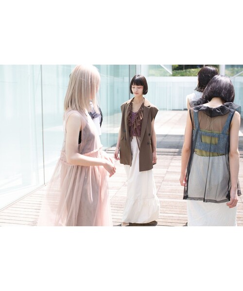 Ray BEAMS（レイビームス）の「Ray BEAMS / サマー ツイード ビスチェ（タンクトップ・レディース・ライトブルー/グリーン系その他3・0/1）」の11枚目の写真