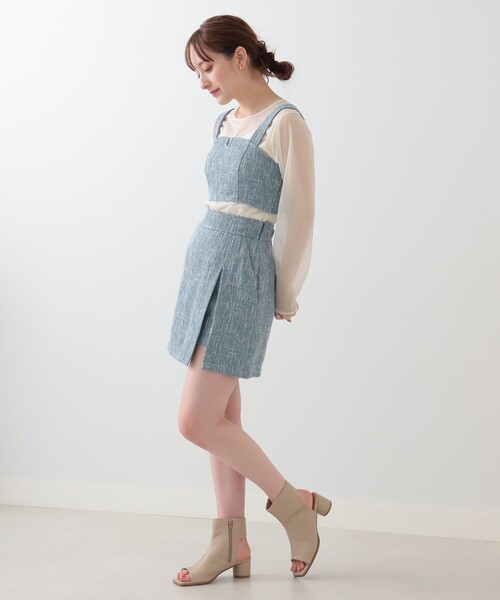 Ray BEAMS（レイビームス）の「Ray BEAMS / サマー ツイード ビスチェ（タンクトップ・レディース・ライトブルー/グリーン系その他3・0/1）」の14枚目の写真