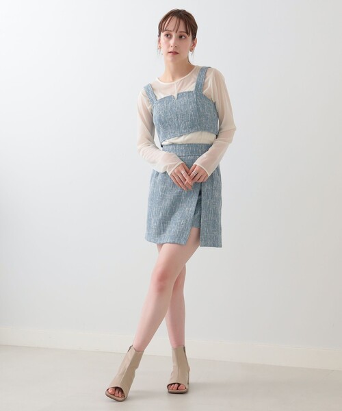 Ray BEAMS（レイビームス）の「Ray BEAMS / サマー ツイード ビスチェ（タンクトップ・レディース・ライトブルー/グリーン系その他3・0/1）」の15枚目の写真