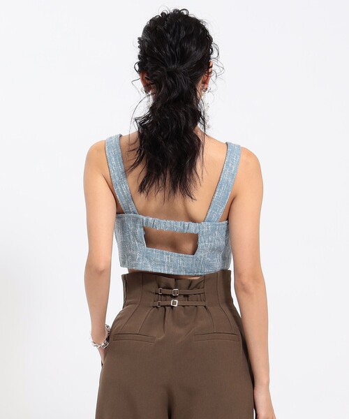 Ray BEAMS（レイビームス）の「Ray BEAMS / サマー ツイード ビスチェ（タンクトップ・レディース・ライトブルー/グリーン系その他3・0/1）」の22枚目の写真