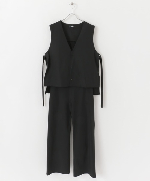 Uiscel（ユイセル）の「Uiscel　4WAYストレッチベストセットアップ（ベスト・レディース・ブラック/カーキ・SMALL/MEDIUM）」の21枚目の写真