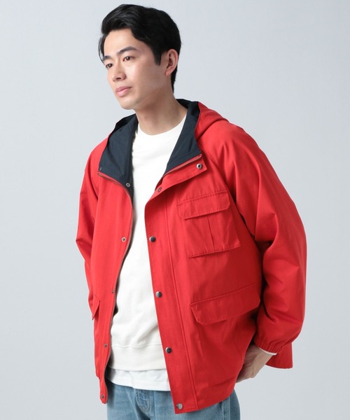 BAYFLOW(ベイフロー)の「レトロカラーマウンテンパーカー(マウンテンパーカー・メンズ・ブラック/レッド・MEDIUM/LARGE)」の8枚目の写真