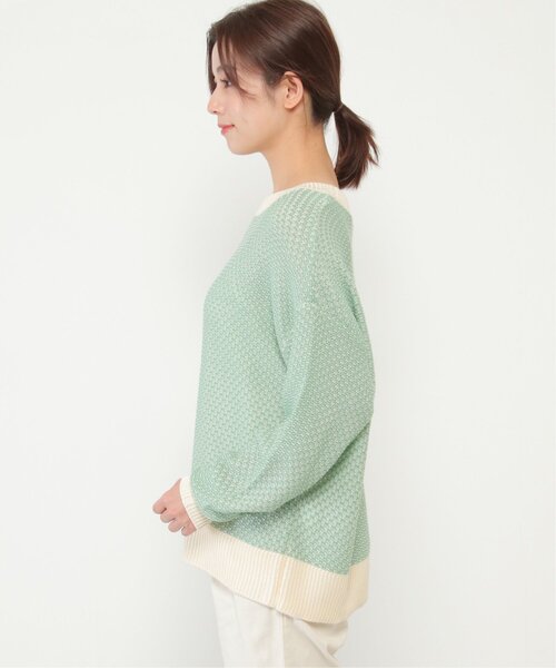 LBC（エルビーシー）の「バーズアイニットプルオーバー（ニット/セーター・レディース・イエロー/ブルー・M）」の16枚目の写真