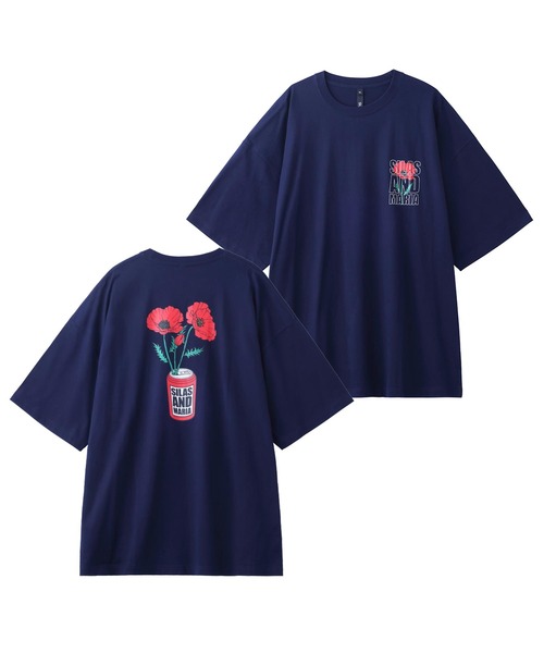 SILAS(サイラス)の「POPPY PRINT WIDE S/S TEE(Tシャツ/カットソー・メンズ・ブラック/ホワイト/ネイビー・M/L/XL)」の3枚目の写真