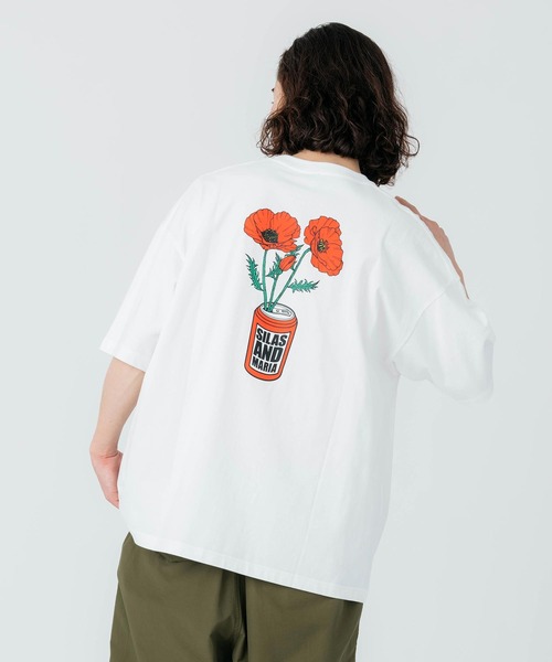 SILAS(サイラス)の「POPPY PRINT WIDE S/S TEE(Tシャツ/カットソー・メンズ・ブラック/ホワイト/ネイビー・M/L/XL)」の12枚目の写真